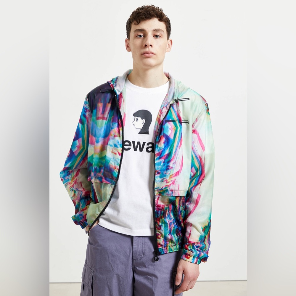 FILA Retro Y2K Streetwear Athletic Windbreaker hoodie Jacket